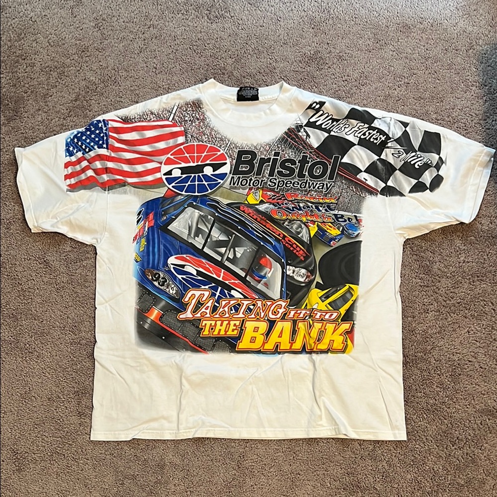 Chase Authentics White Racing Graphic Tee